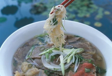 Pho bo - Soupe vietnamienne au bœuf et aux nouilles de riz