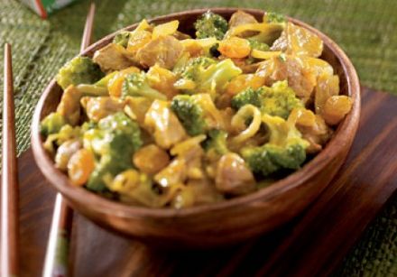 Curry de porc coco aux légumes