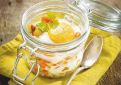 Oeufs cocotte aux petits légumes du Sud et chèvre