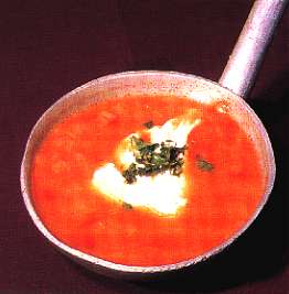 Soupe aux tomates à l'oignon - Abrigo do Poiso, Madère