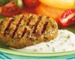 Burgers de poulet au curry, sauce au yaourt