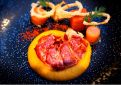 Homard à la crème de carotte