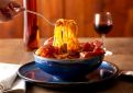 Spaghetti piperade jambon