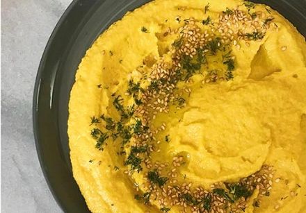 Houmous de betterave jaune