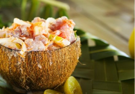 Poisson cru à la tahitienne au lait de coco