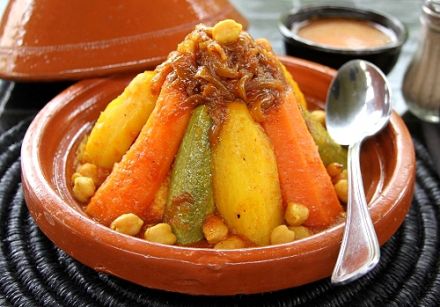 Couscous Bidawi aux sept légumes