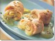 Roulade de saumon et de saint-nectaire au coulis de fenouil
