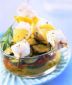 Brochette de poisson mariné